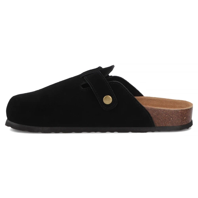 Leather flip-flops Filippo DK7918/26 BK black