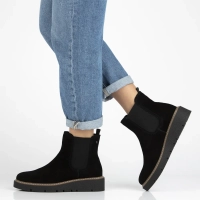 Leather ankle boots Filippo DBT7261/25 BK black