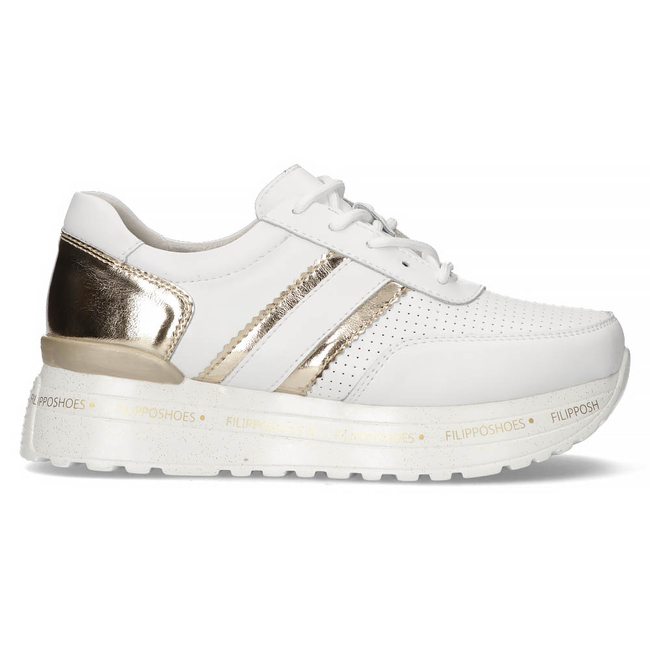 Leather Sneakers Filippo DP368/22 WH white