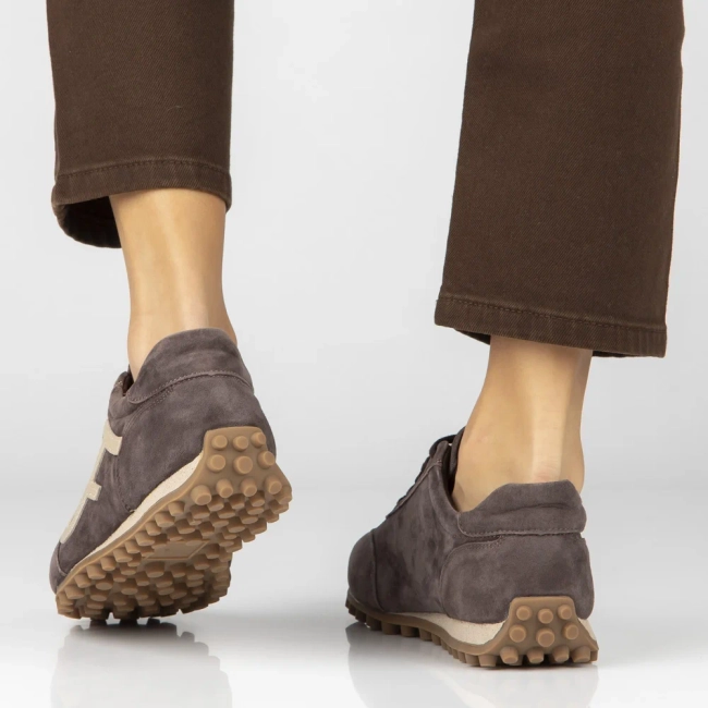 Skórzane sneakersy Filippo DP7961/26 D BR brązowe