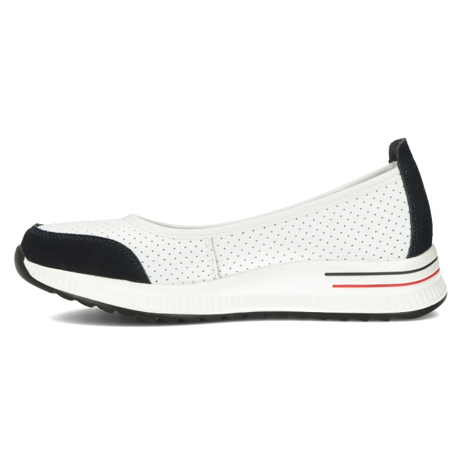 Leather shoes Filippo DP6134/24 WH NV white-navy