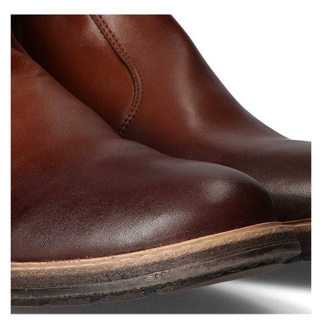 Leather ankle boots for men Filippo 2025 light brown