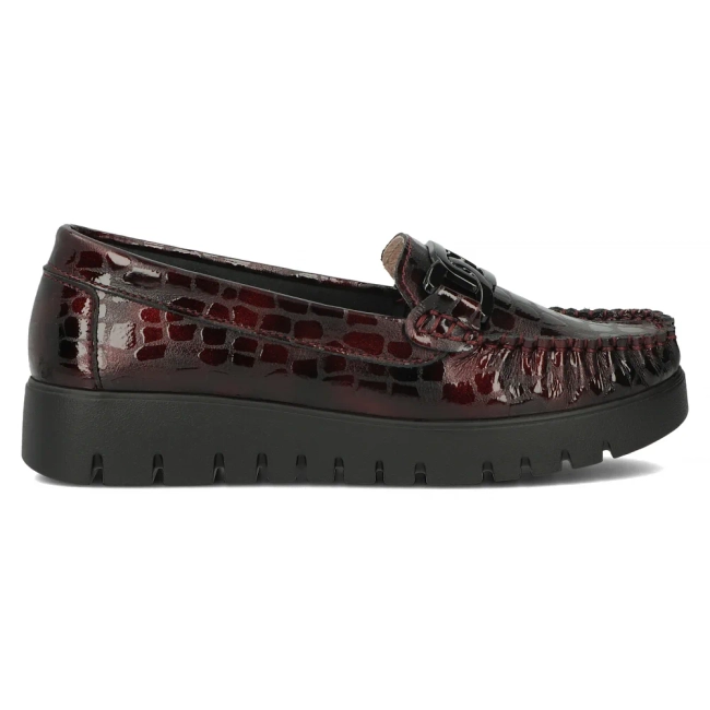 Leather loafers Filippo DP3334/24 BG burgundy
