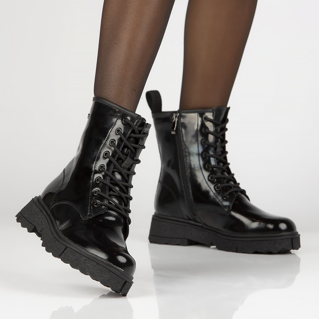 Leather boots Filippo DBT4171/22 BK black