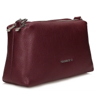 Leather handbag Toscanio F191 burgundy