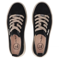 Skórzane sneakersy Filippo DP6122/26 BK BE czarne