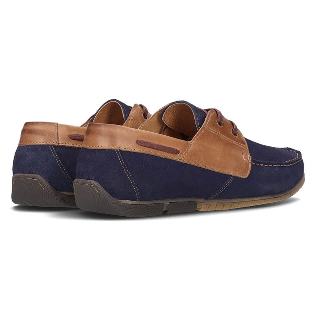 Skórzane półbuty Filippo 5329-2 granatowe