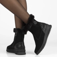 Leather ankle boots Filippo DBT7271/25 BK black