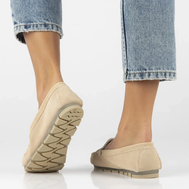 Leather loafers Filippo DP2037/25 BE beige