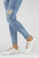 Leather shoes Filippo DP008/22 WH white