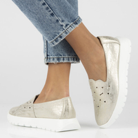 Leather shoes Filippo DP4514/23 GO gold