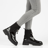 Botki Filippo CHC178 Czarne lakierowane