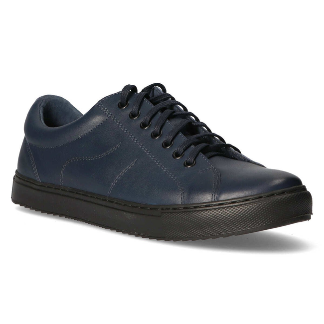 Leather shoes Filippo 2019 navy blue