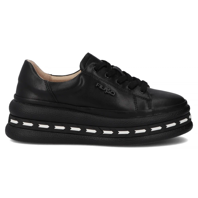 Leather sneakers Filippo DP7119/25 BK black