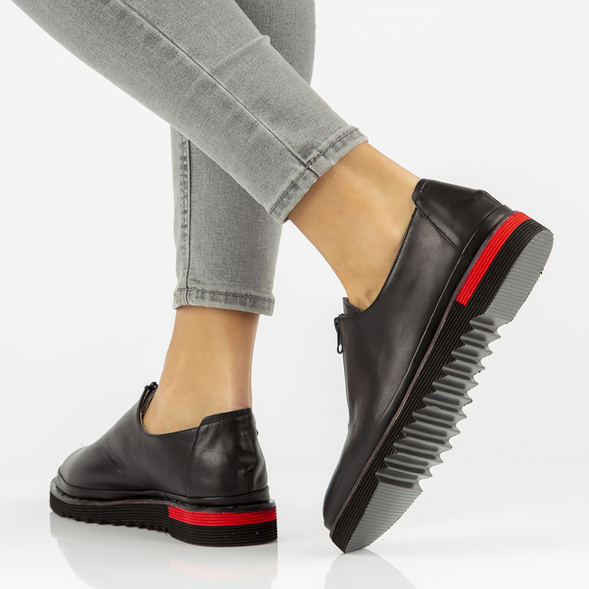 Leather shoes Filippo DP3916/22 BK black