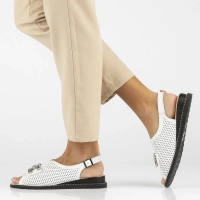 Leather sandals Filippo DS6032/24 WH white