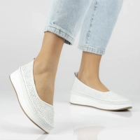 Leather sneakers Filippo DP7530/26 WH white