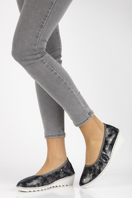 Leather shoes Filippo DP046/18 NV FL navy blue