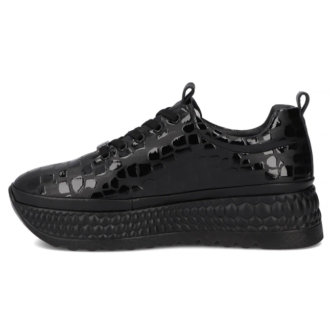 Skórzane sneakersy Filippo DP7284/25 BK czarne