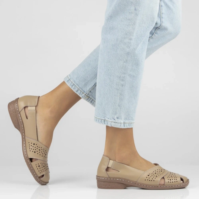 Leather shoes Filippo DP7759/26 BE beige