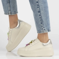 Skórzane sneakersy Filippo DP6793/25 BE beżowe