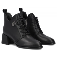 Leather ankle boots Filippo DBT8130/26 BK black