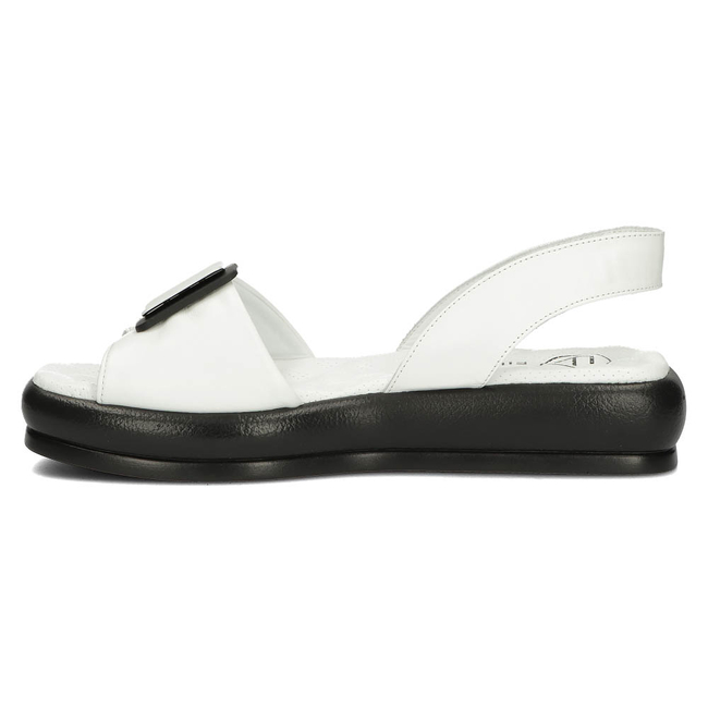 Leather sandals Filippo DS3902/22 BWH white