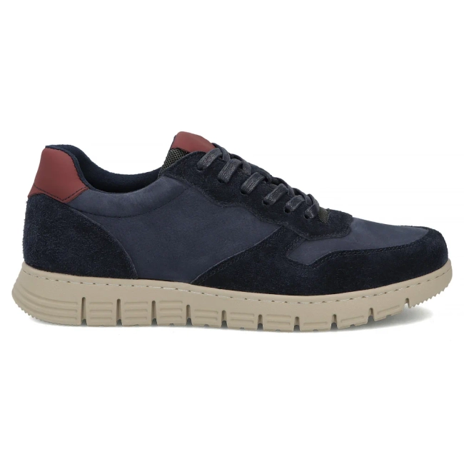 Skórzane sneakersy Filippo MP8296/26 NV granatowe