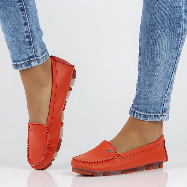 Leather loafers Filippo DP2037/23 RD LI red