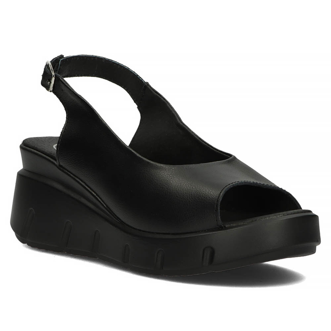 Leather sandals Filippo DS3595/22 BK black