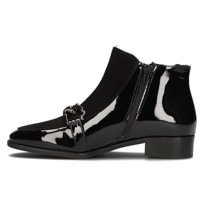 Leather ankle boots Sagan 4651 black