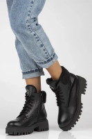 Leather boots Filippo 60374 black