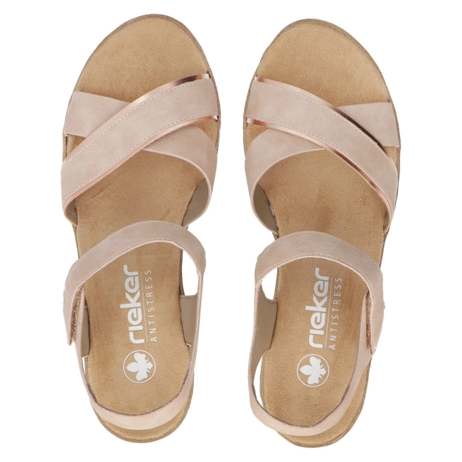 Sandals Rieker V38G9-31 pink