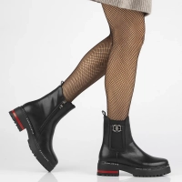 Leather ankle boots Filippo DBT6598/24 BK black