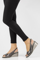 Leather sandals Filippo DS2150/21 GN dark nickel