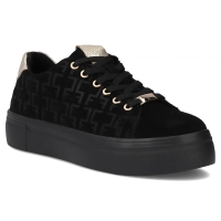 Leather sneakers Filippo DP6850/25 BK black