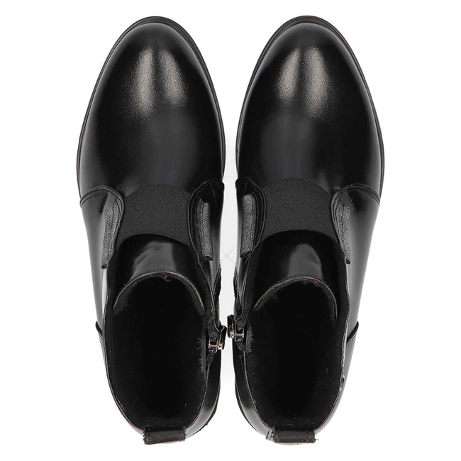 Leather boots Filippo 103/S black face