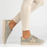 Skórzane sneakersy Filippo DP7508/26 KH khaki
