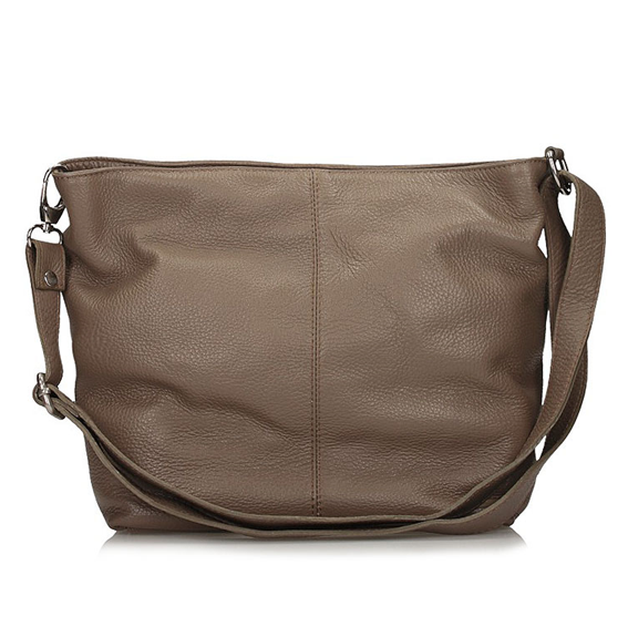 Handbag Toscanio Leather Messenger Bag 211 dark beige
