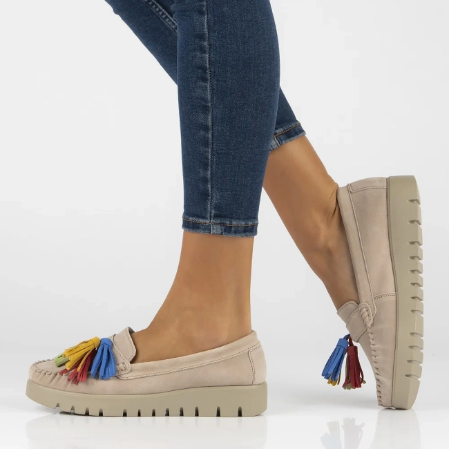 Leather shoes Filippo DP3535/24 BE beige