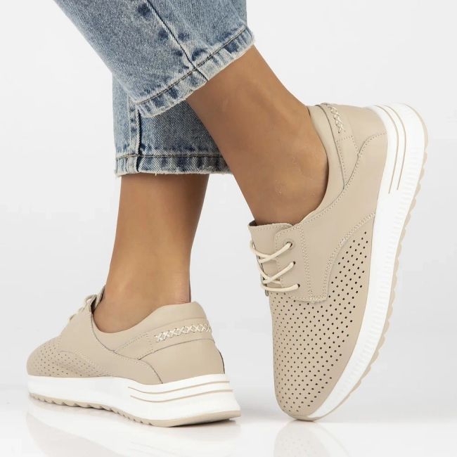 Leather shoes Filippo DP6022/25 BE beige