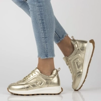 Leather sneakers Filippo DP6859/25 GO gold