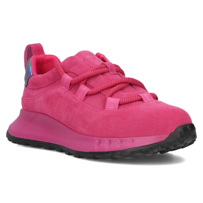 Skórzane półbuty  Artiker 54C1461 różowe