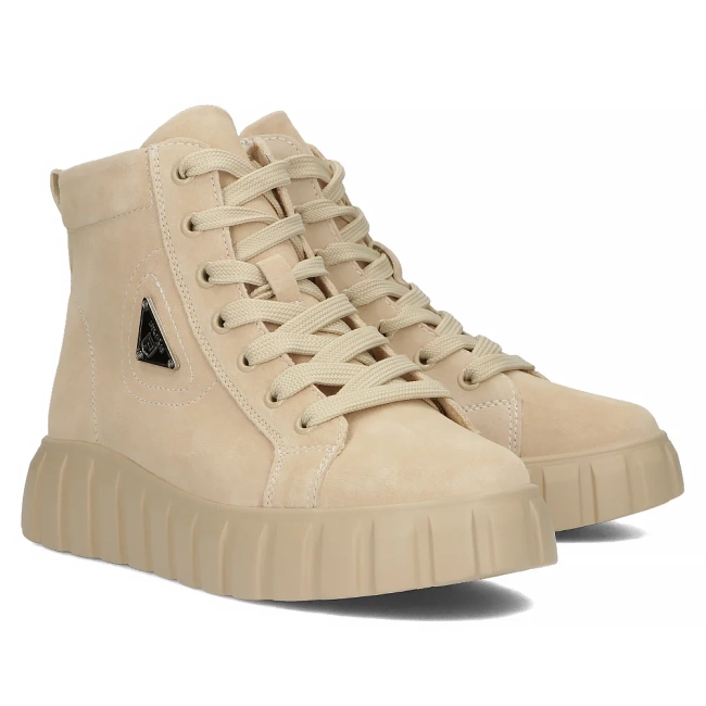 Leather boots Filippo DBT4146/23 BE beige