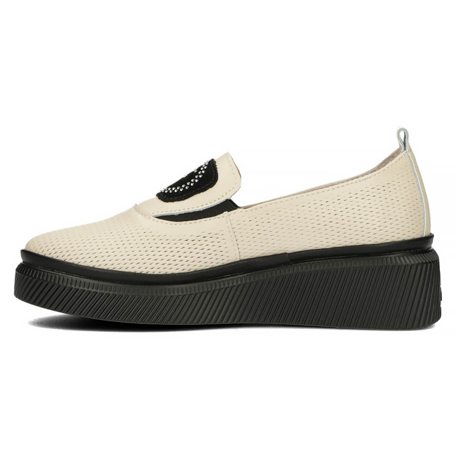 Leather shoes Filippo DP4572/23 BE beige