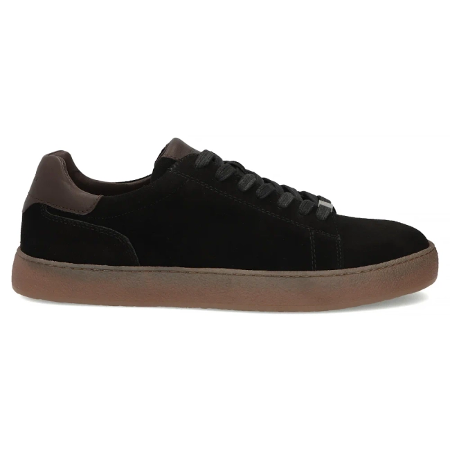 Skórzane sneakersy Filippo MP8272/26 BK czarne