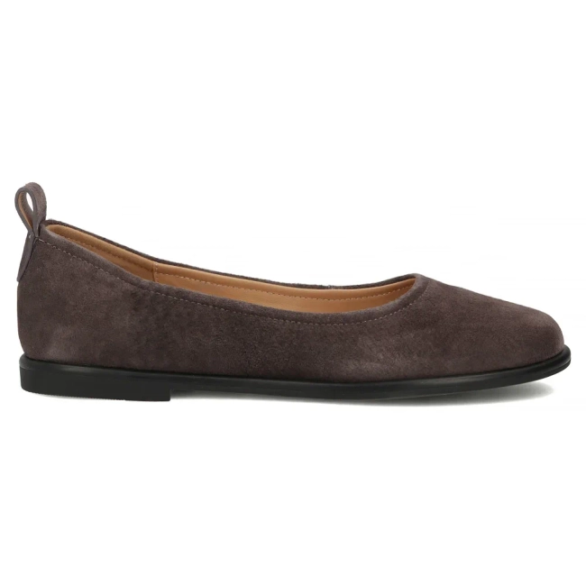 Skórzane baleriny Filippo DP7741/26 D BR brązowe