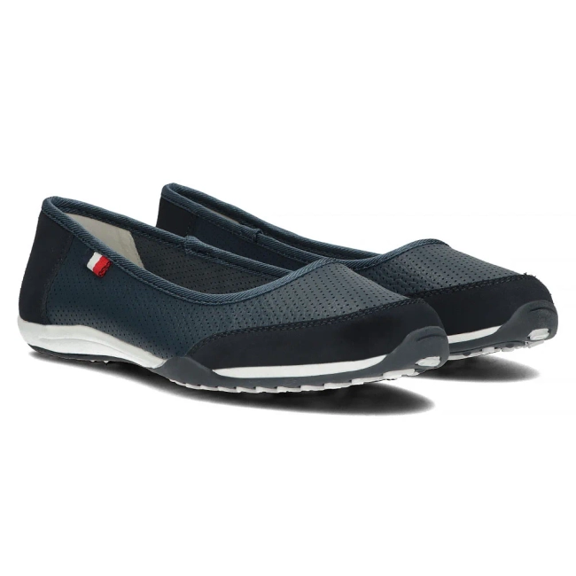 Leather shoes Filippo DP142/24 NV navy blue