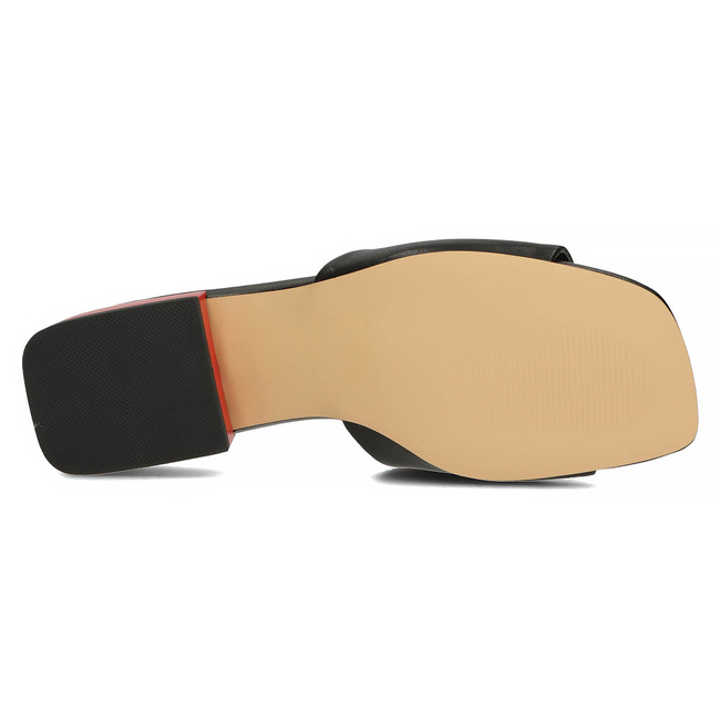 Leather slippers Filippo DK3721/22 BK black