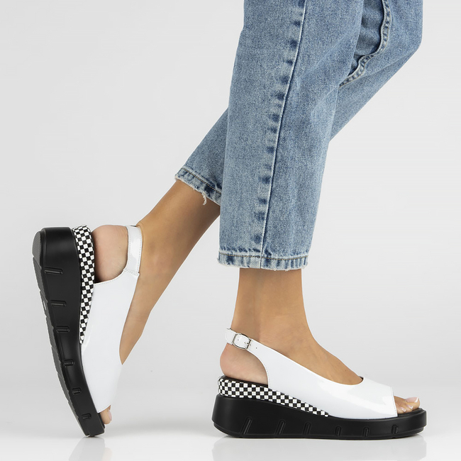 Leather sandals Filippo DS4453/23 WH white